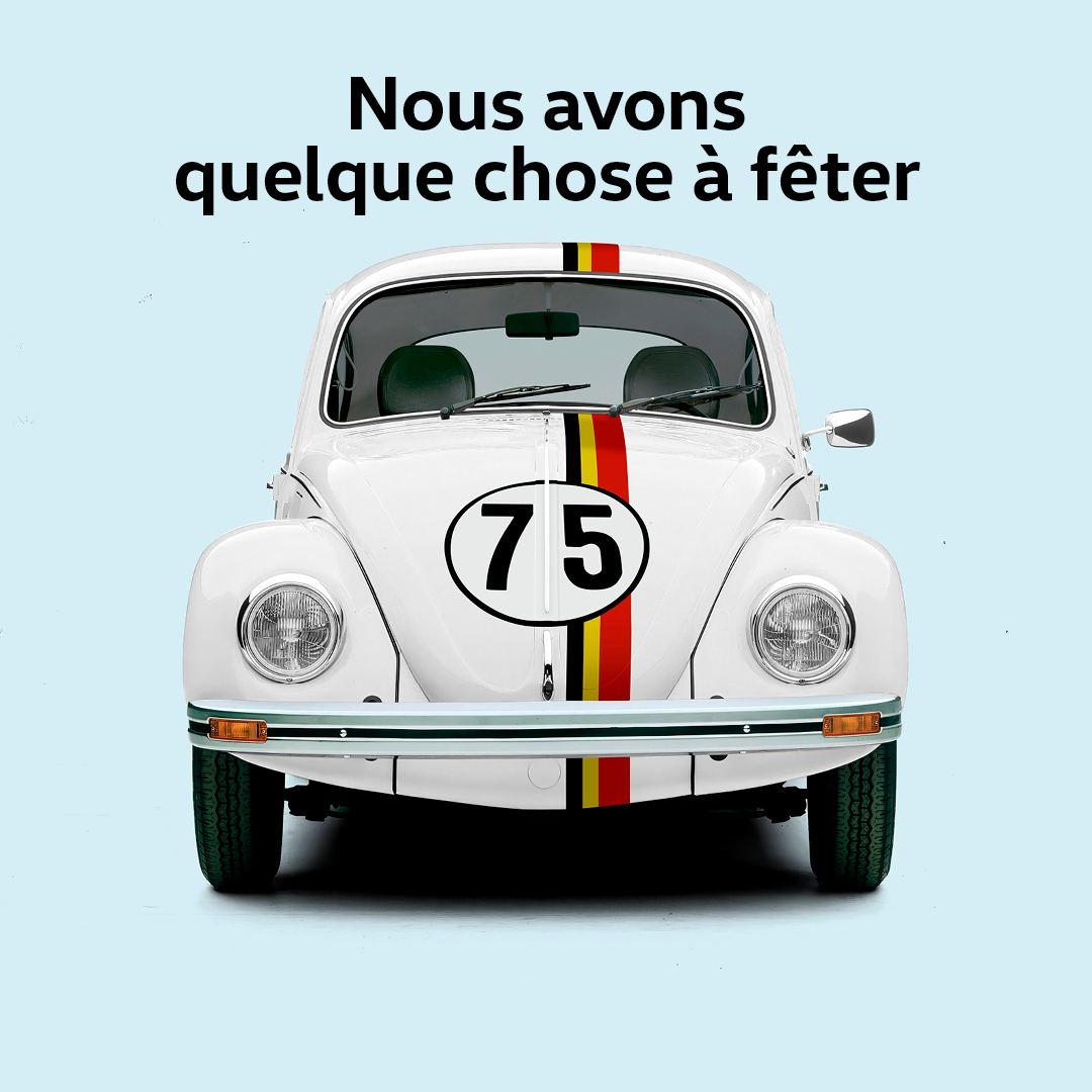 Volkswagen 75 anniversaire belgique