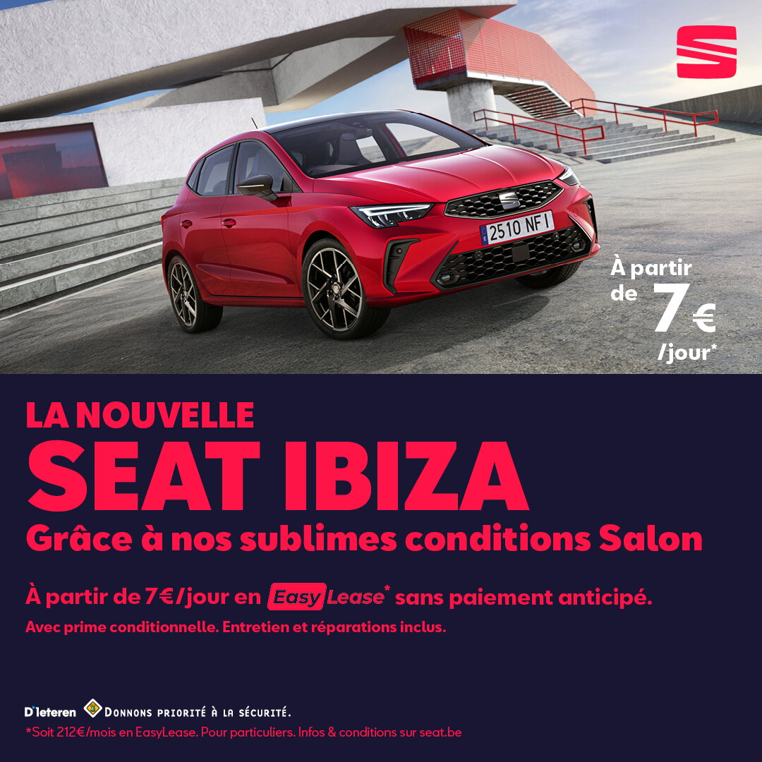 Seat Ibiza à partir de 7€ par jour